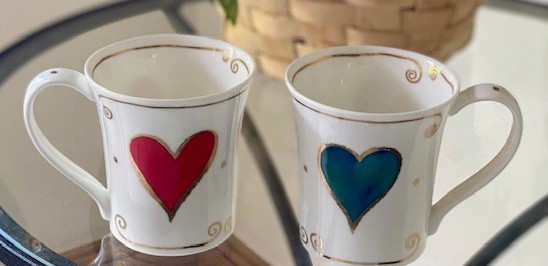 Mugs with plant